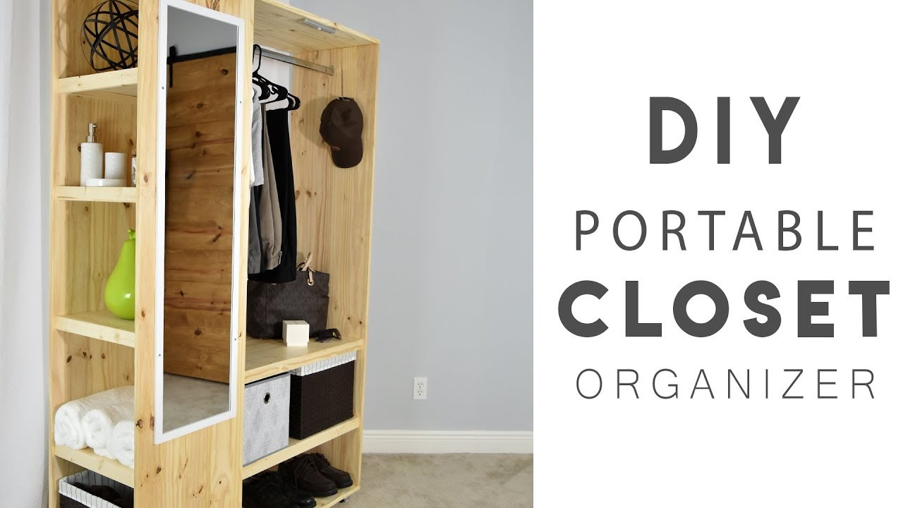 DIY Wood Closet Organizers
 DIY PORTABLE CLOSET Organizer