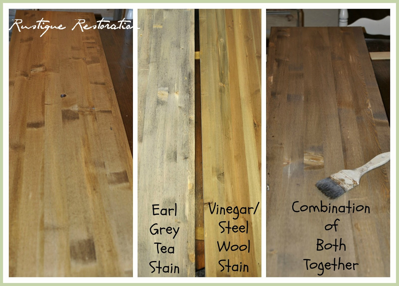 DIY Wood Finish
 Rustique Restoration Homemade Stain Barn Wood Style