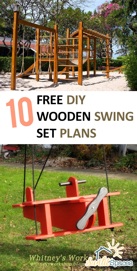 DIY Wood Swing Set Plans
 10 Free DIY Wooden Swing Set Plans