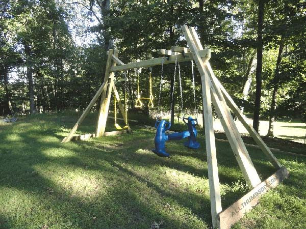 DIY Wood Swing Set Plans
 34 Free DIY Swing Set Plans for Your Kids Fun Backyard