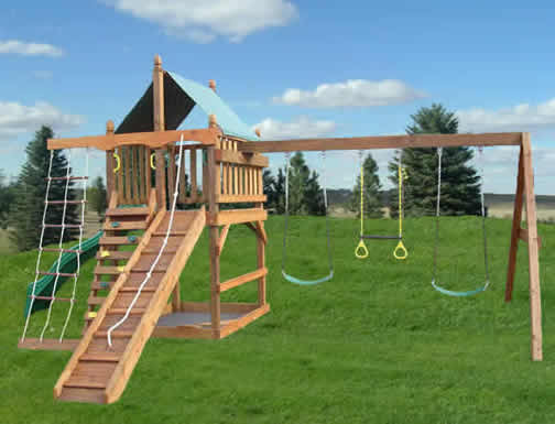 DIY Wood Swing Set Plans
 Swing Set Plans for Your Kids