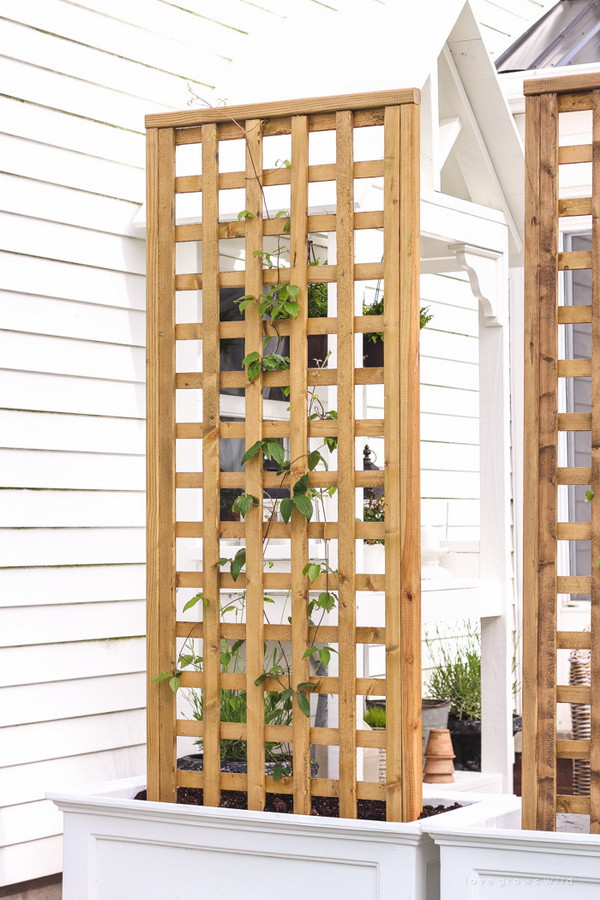 DIY Wood Trellis
 20 Awesome DIY Garden Trellis Projects Hative