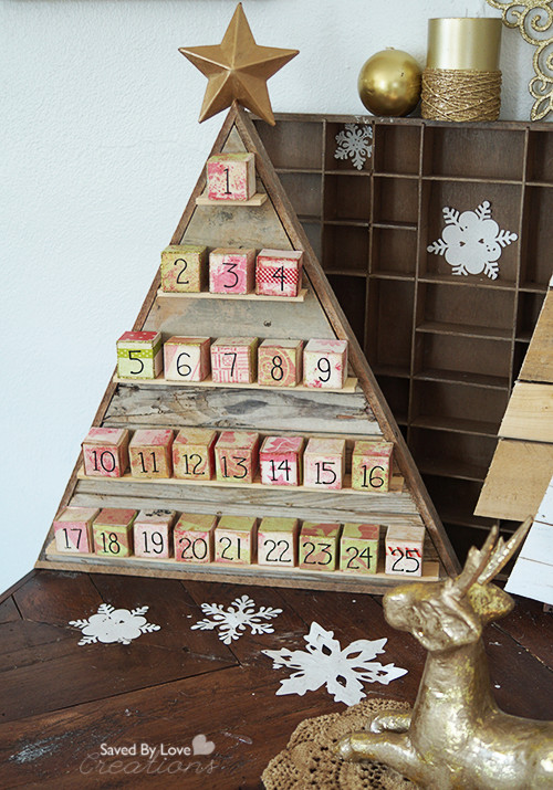 DIY Wooden Advent Calendar
 DIY Wood Advent Calendar Feature by Saved by Love
