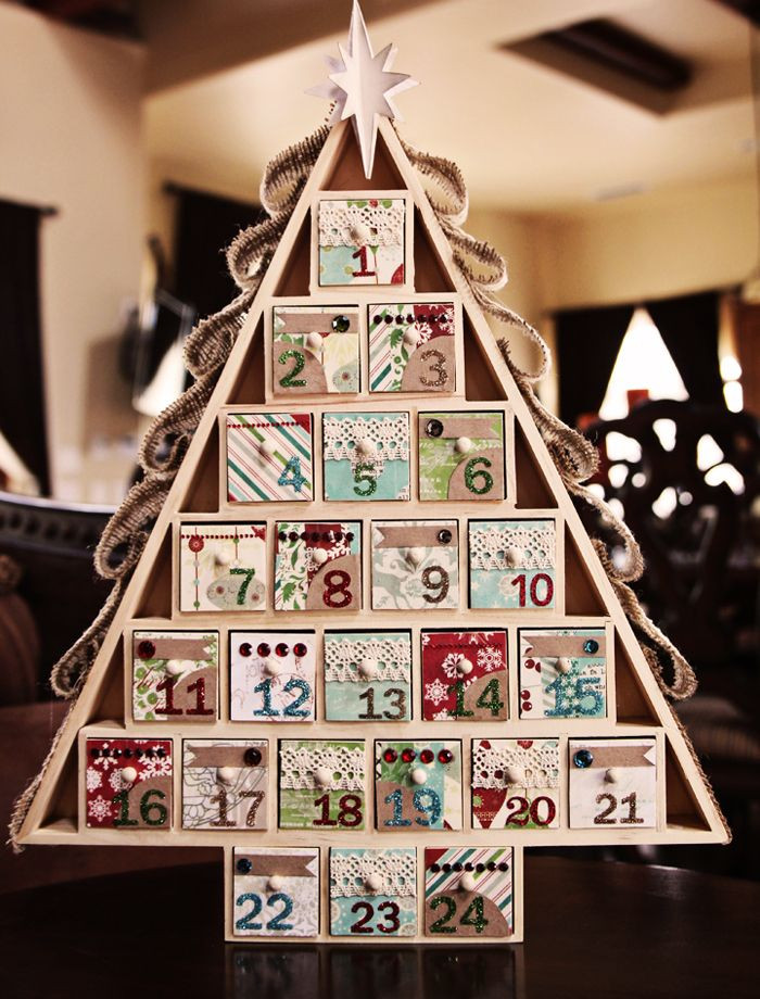 DIY Wooden Advent Calendar
 DIY Advent Calendar Tutorial Scrappy Shabby Chic
