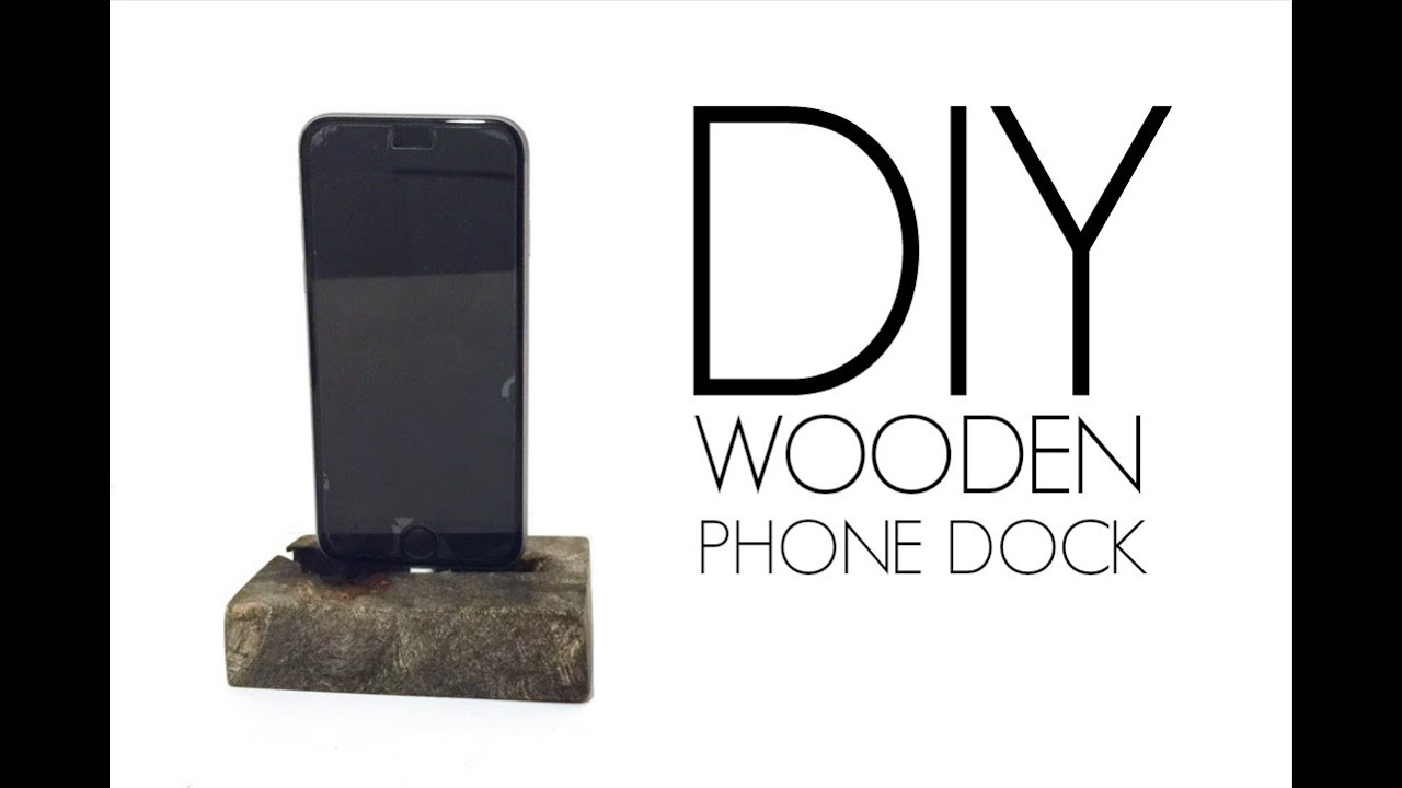 DIY Wooden Phone Dock
 DIY Wooden iPhone charging Dock