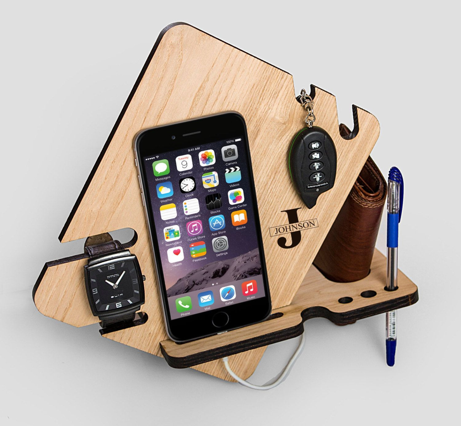 DIY Wooden Phone Dock
 Watch Eye and Valet Docking Station for iPhone 6s от