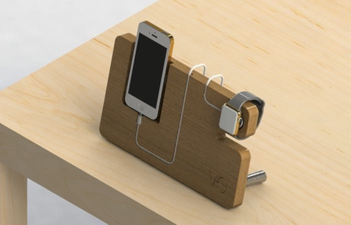 DIY Wooden Phone Dock
 diy phone stand wood charging stations