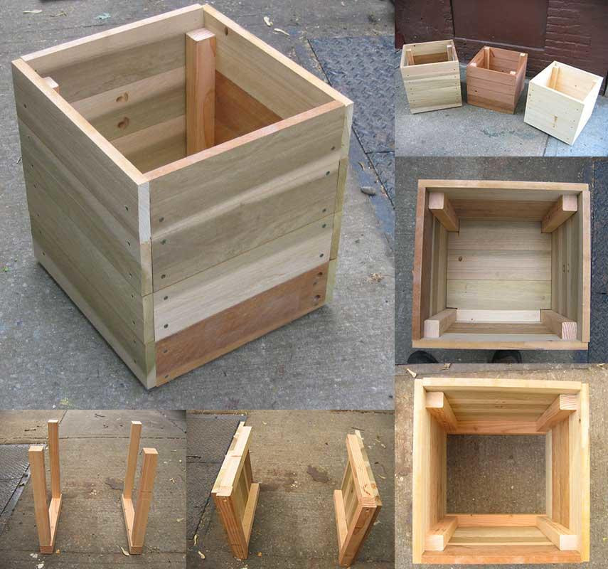 DIY Wooden Planter Boxes
 14 Square Planter Box Plans Best for DIY Free