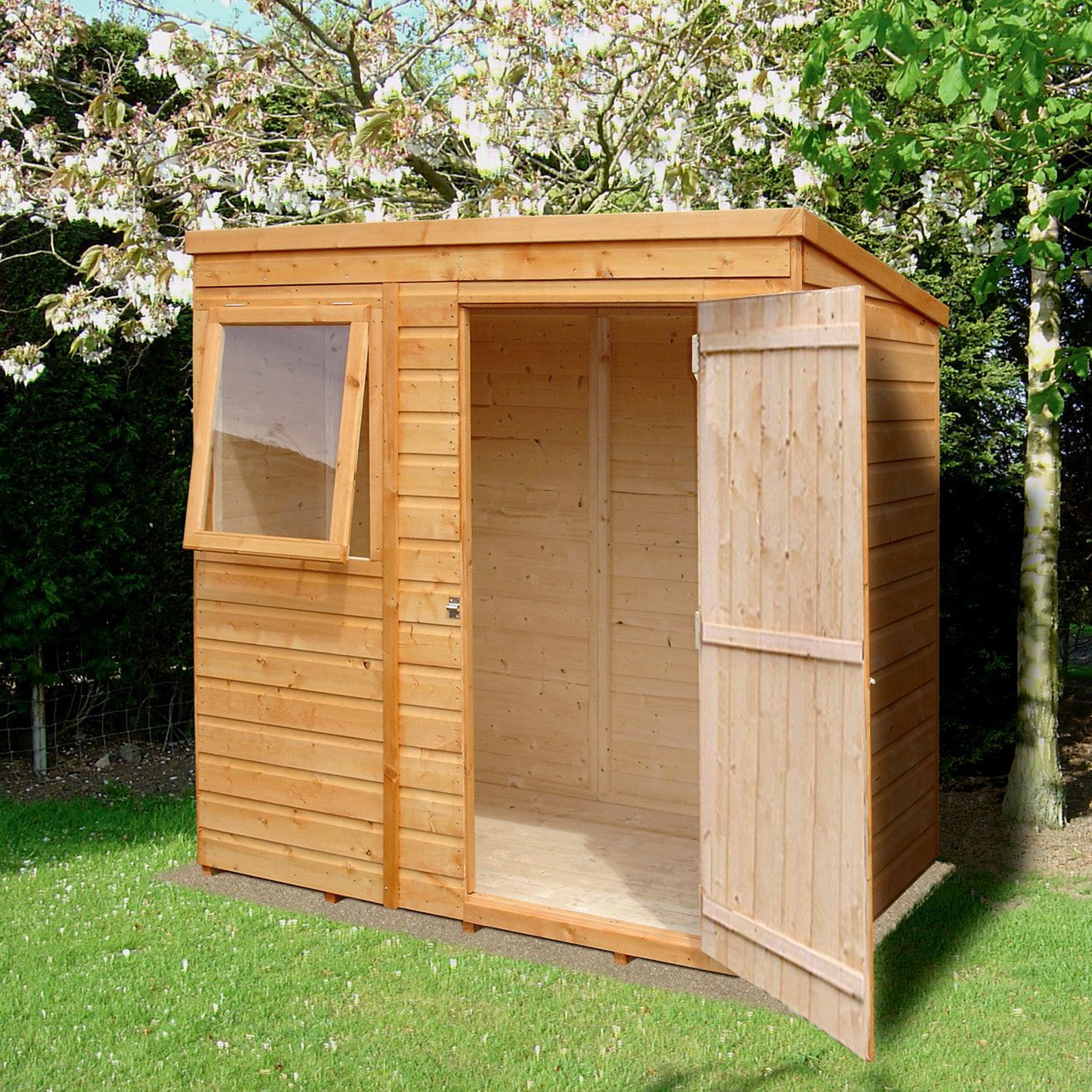 DIY Wooden Shed
 6x4 Caldey Pent Shiplap Wooden Shed Departments