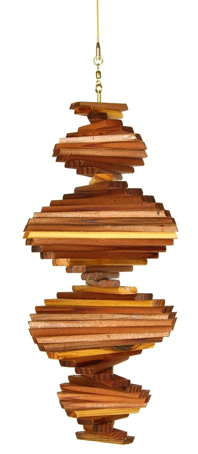 DIY Wooden Wind Spinner
 Helix redwood wind spinner 12 inch