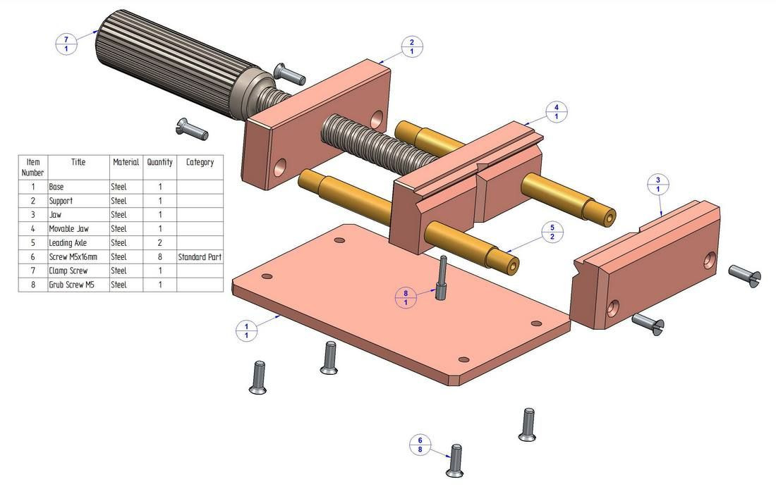 DIY Woodworking Vice
 Drill press vise plan Parts list woodtools