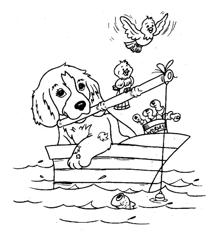 Dog Coloring Pages For Boys
 Fishing Coloring Pages Best Coloring Pages For Kids