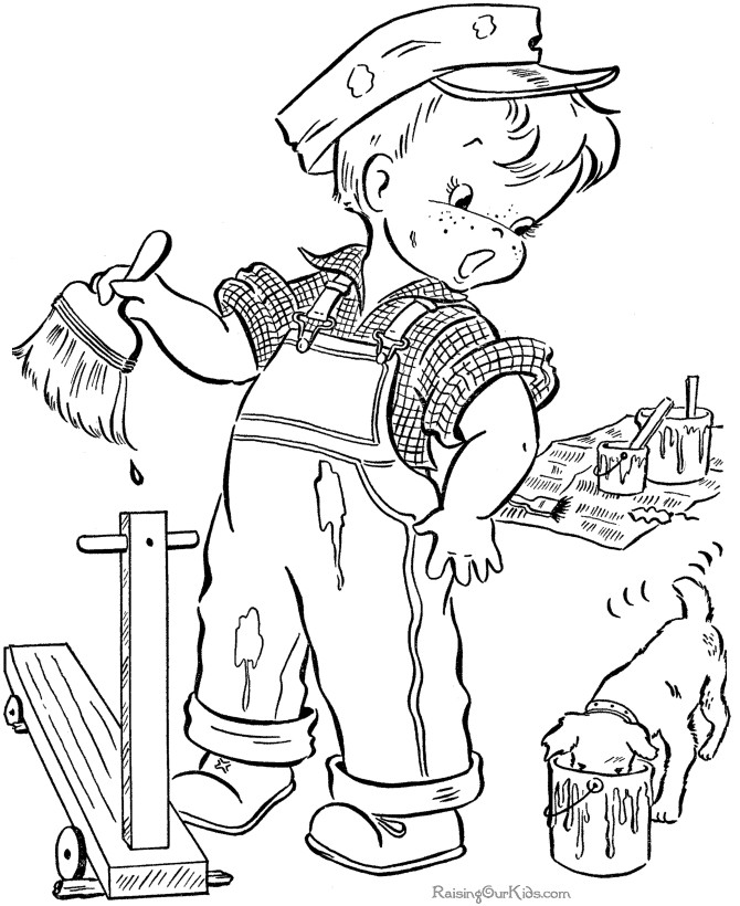 Dog Coloring Pages For Boys
 Fun Puppy Picture to Print and Color