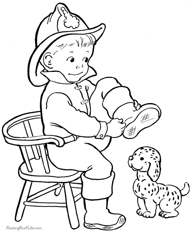 Dog Coloring Pages For Boys
 Free printable animal coloring page of a puppy