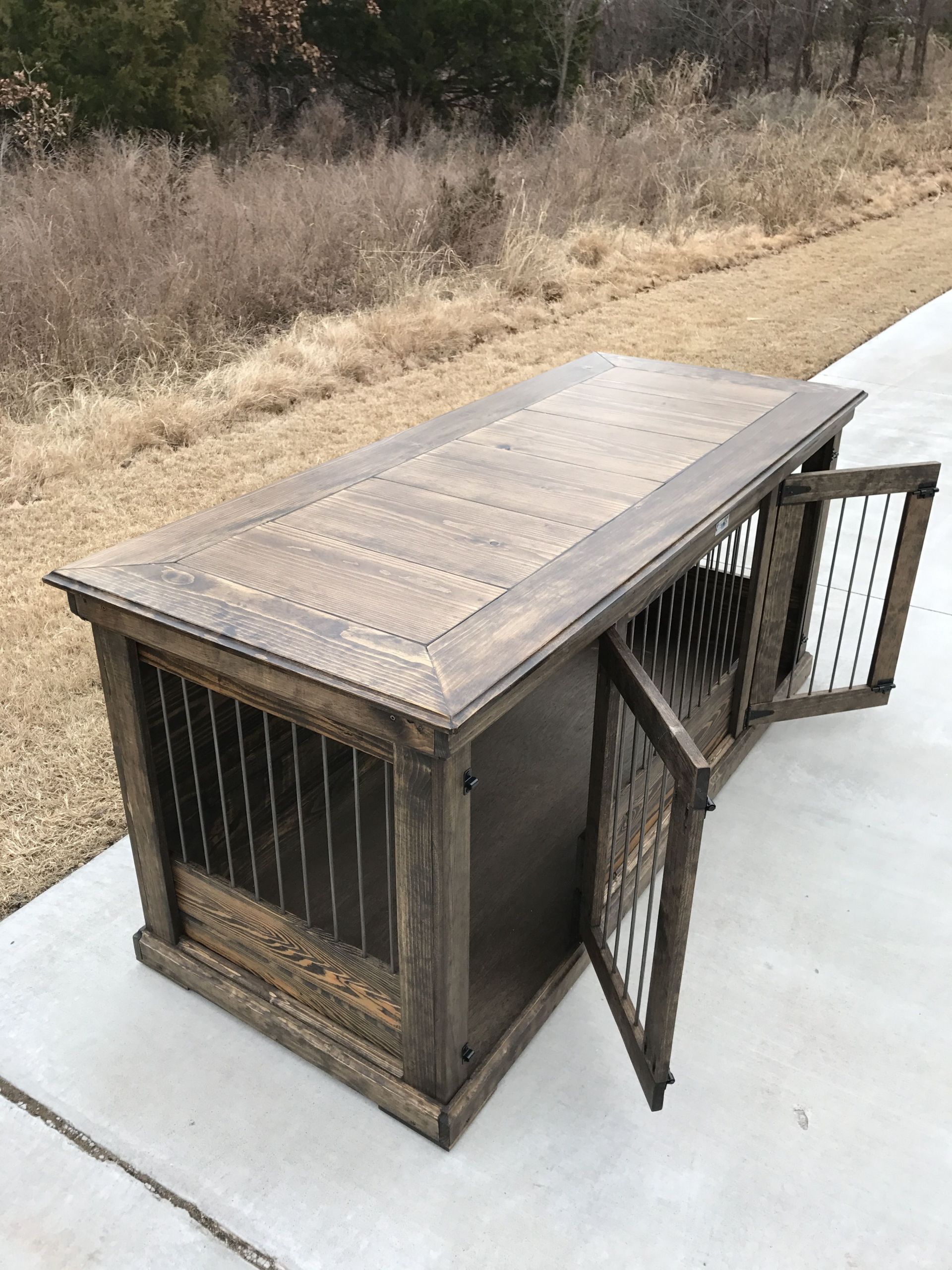Dog Kennel Furniture DIY
 Rustic & classic piece to replace your dogs wire crate
