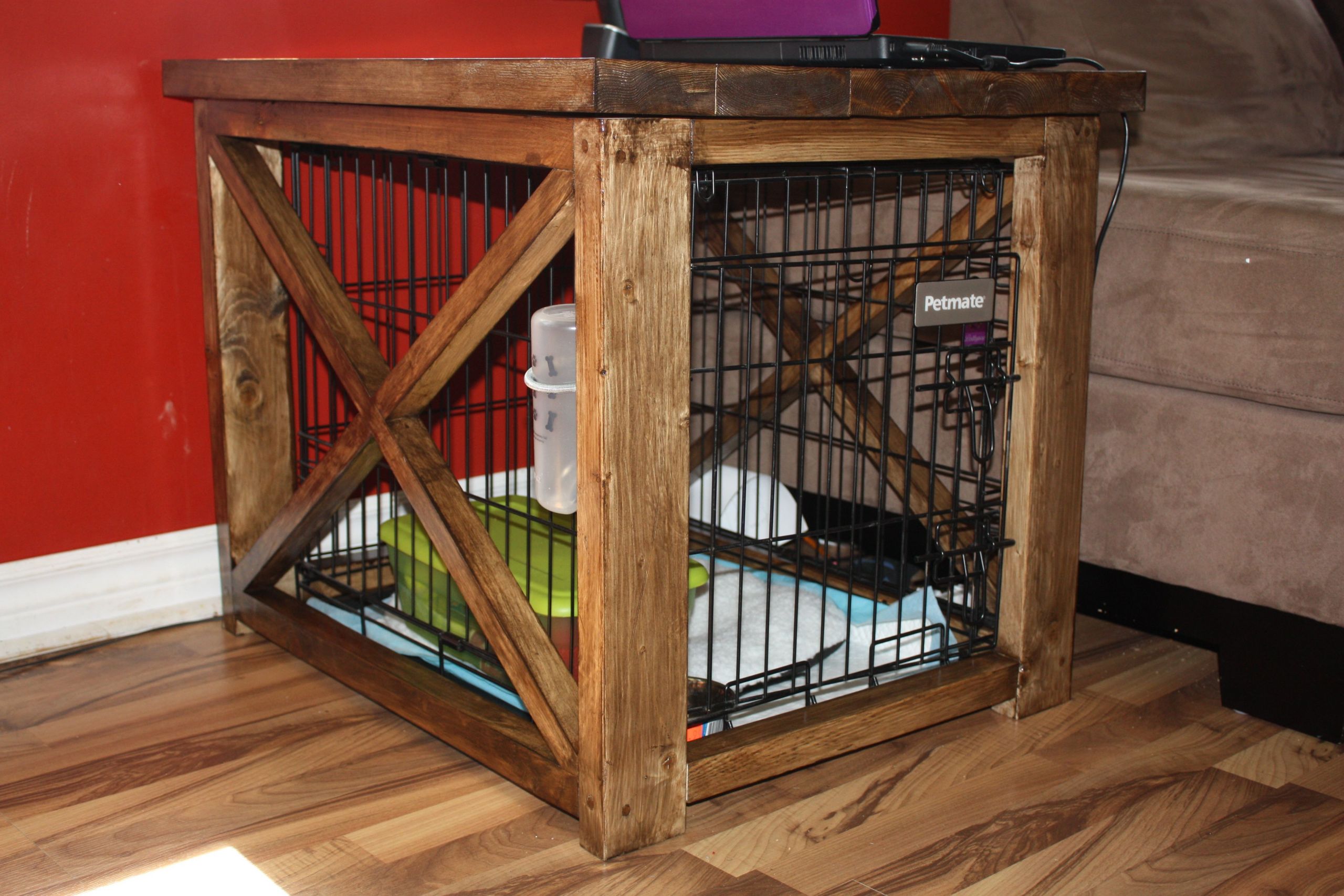 Dog Kennel Furniture DIY
 diy dog crate covers