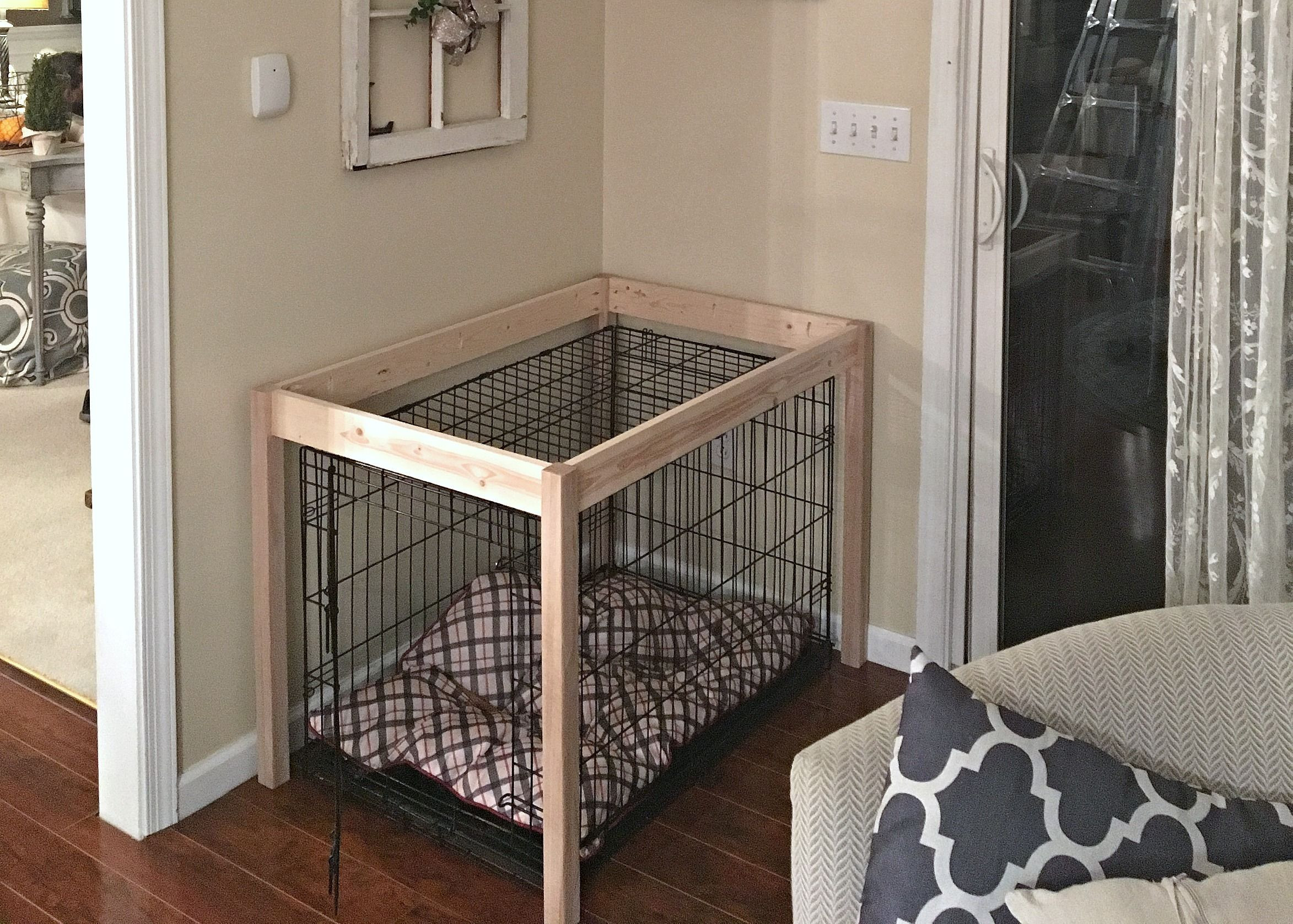 Dog Kennel Furniture DIY
 DIY Dog Crate Hack