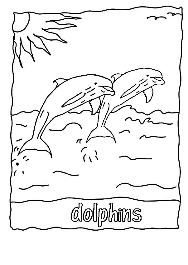 Dolphin Coloring Pages For Kids
 103 best Letter A B C D images on Pinterest