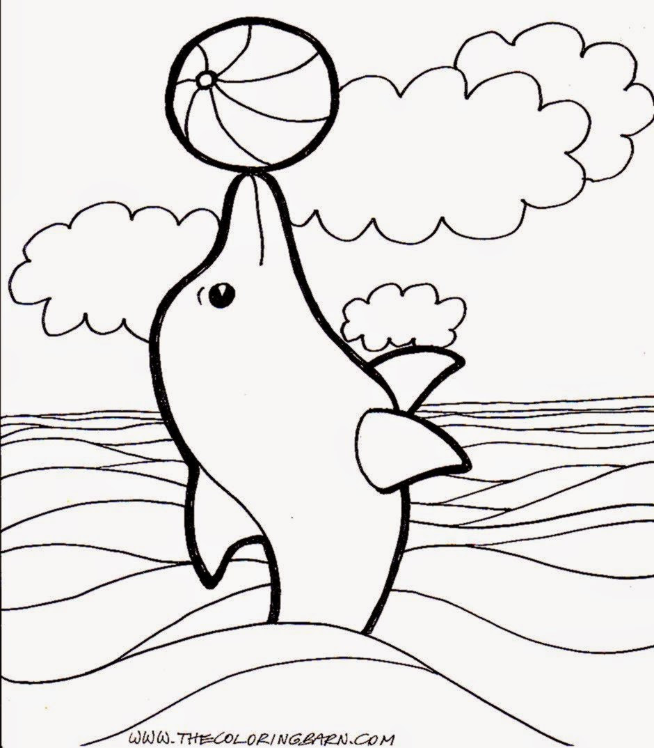 Dolphin Coloring Pages For Kids
 February 2015
