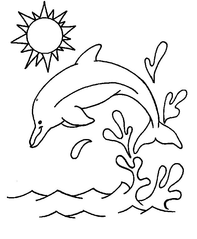 Dolphin Coloring Pages For Kids
 Free Printable Dolphin Coloring Pages For Kids