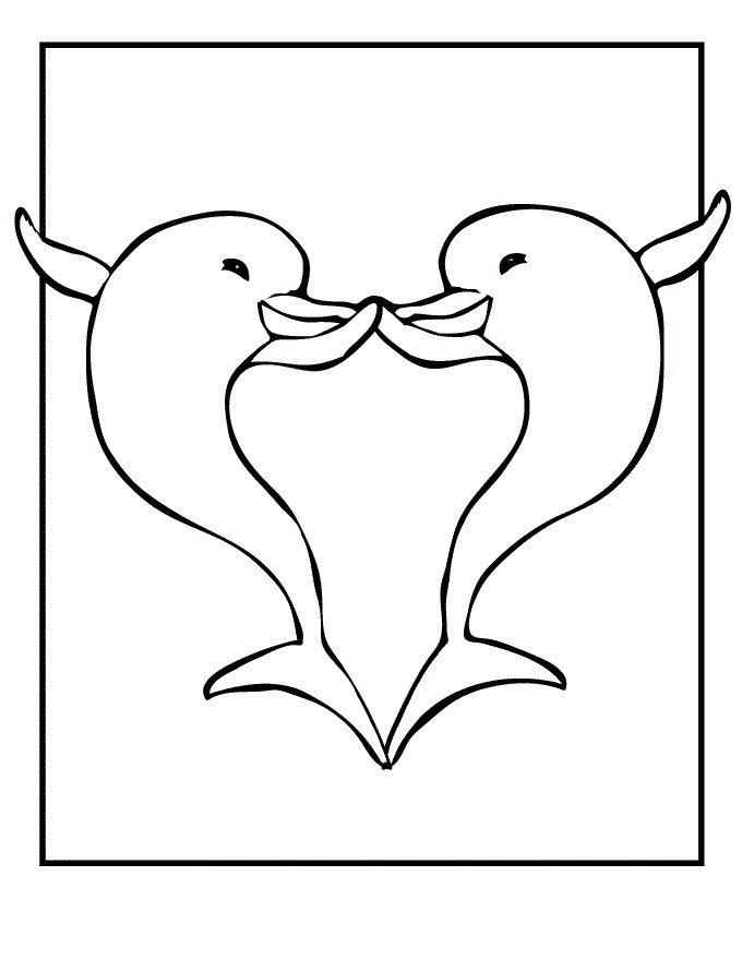 Dolphin Coloring Pages For Kids
 Free Printable Dolphin Coloring Pages For Kids