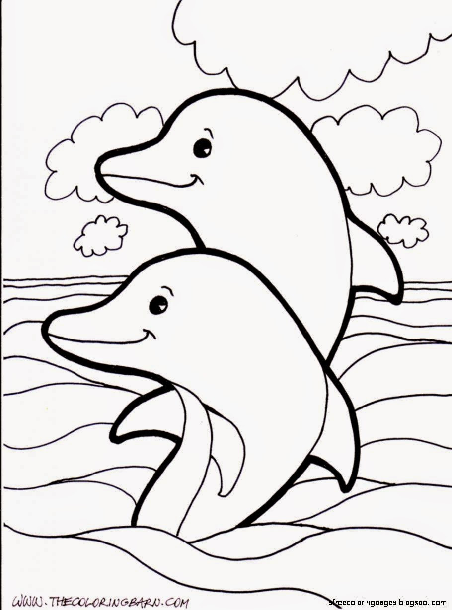 Dolphin Coloring Pages Printable
 Dolphins Coloring Pages