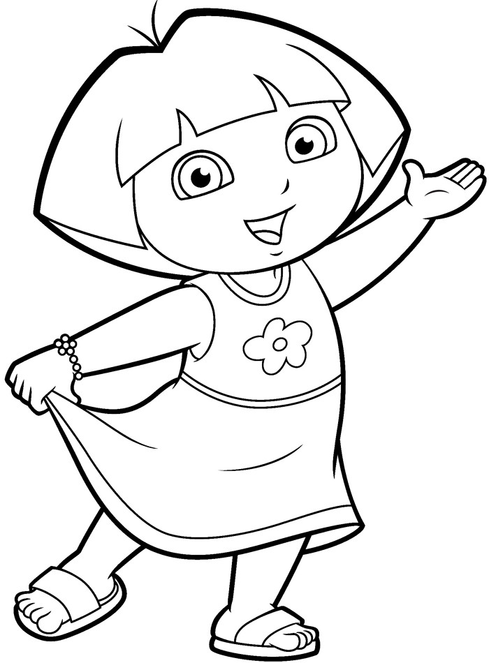 Dora Coloring Pages Printable
 Printable Dora Coloring Pages