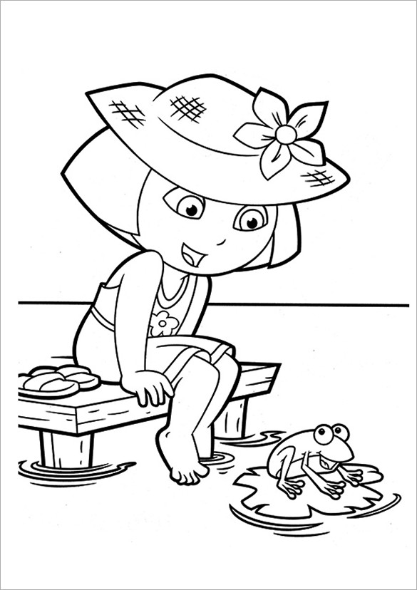Dora Coloring Pages Printable
 19 Dora Coloring Pages – PDF PNG JPEG EPS