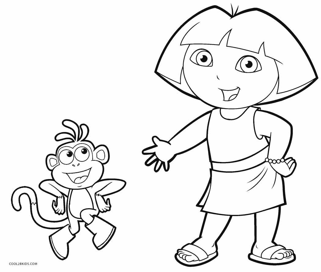 Dora Coloring Pages Printable
 Free Printable Dora Coloring Pages For Kids