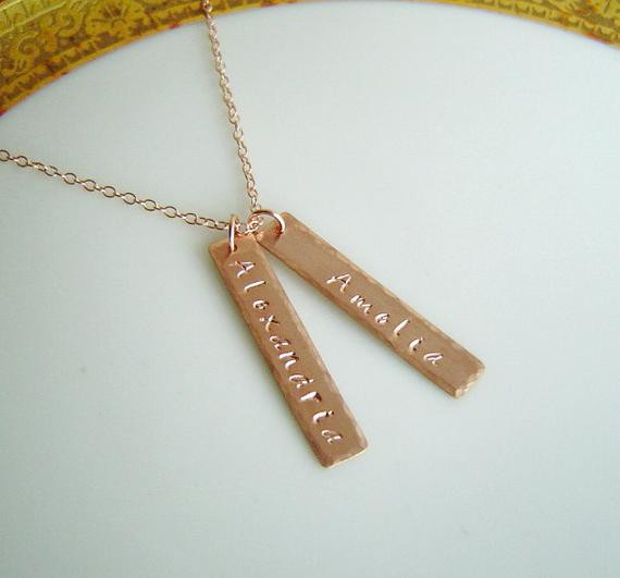 Double Bar Necklace
 Vertical Bar Necklace Double Bar Necklace by queeniejewels