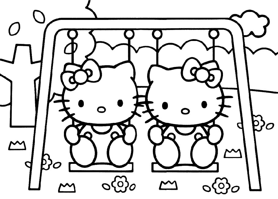 Download Coloring Pages For Kids
 hello kitty coloring pages printable free sheets