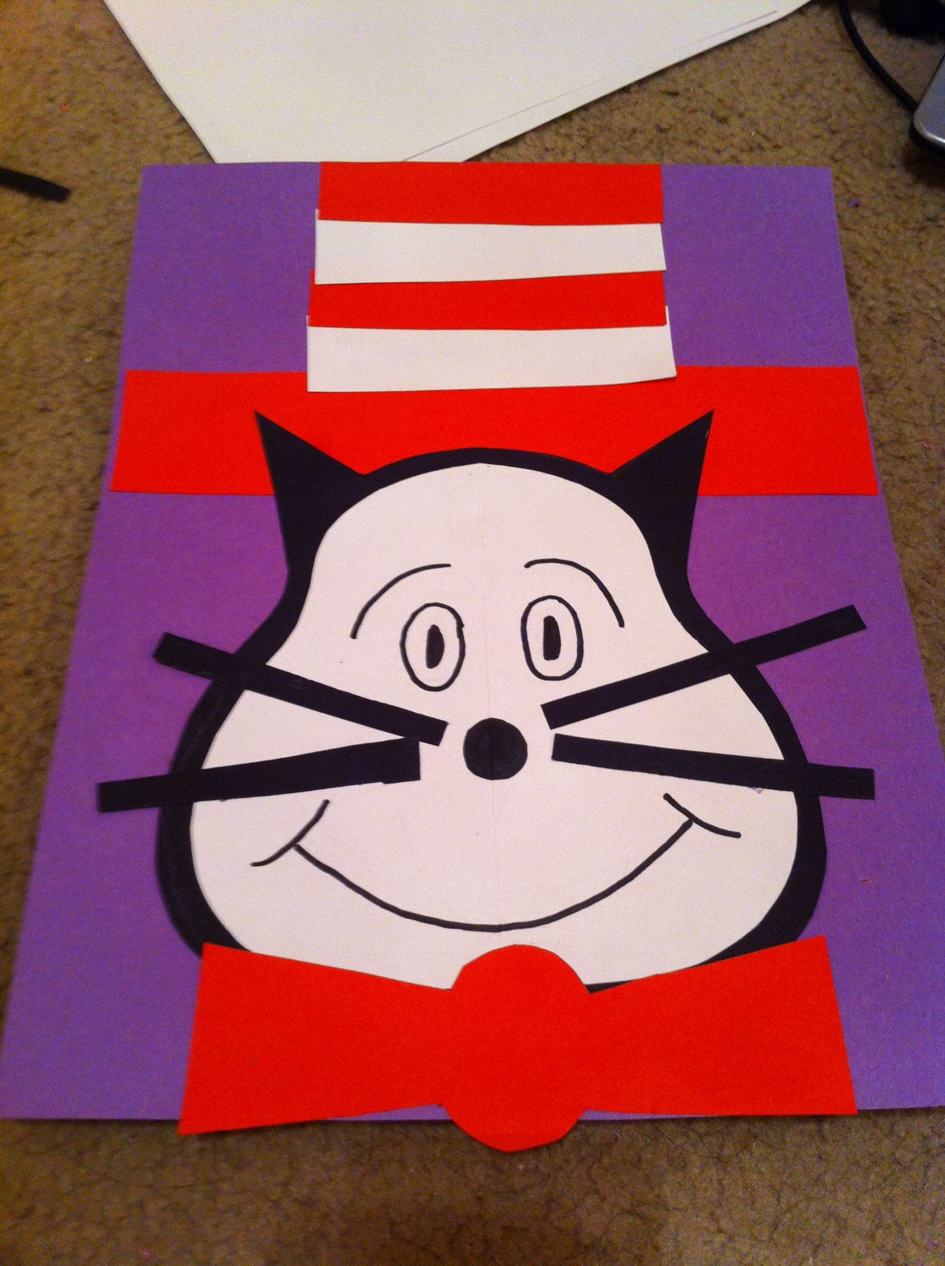 Dr Seuss Craft Ideas For Preschoolers
 Cat in the hat craft for preschoolers Dr suess