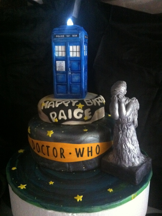 Dr Who Birthday Cake
 Awesome Doctor Who Weeping Angel Birthday Cake [pic