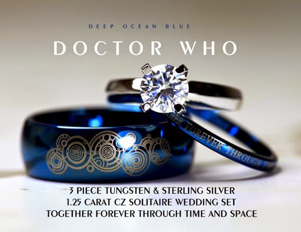 Dr Who Wedding Rings
 Hello I m the Doctor Doctor Who Wedding Ring Set