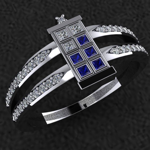 Dr Who Wedding Rings
 Doctor Who TARDIS Ring