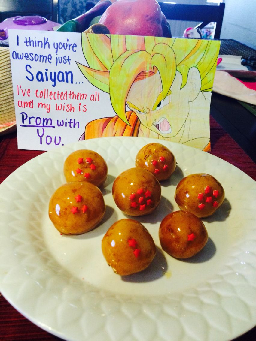 Dragon Ball Z Gift Ideas For Boyfriend
 Dragon Ball Z promposal Clever asking for your guy And