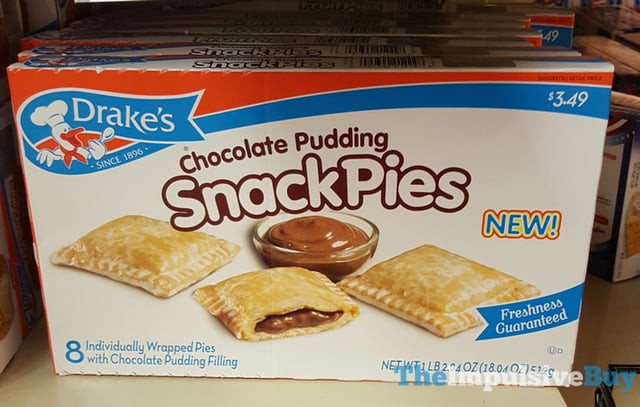 Drake Fruit Pies
 SPOTTED ON SHELVES Drake s Chocolate Pudding Snack Pies