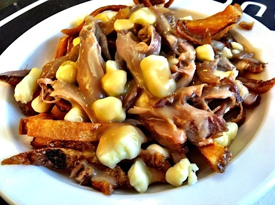 Duck Fat Gravy
 Duck confit poutine with duck gravy and fries fried in