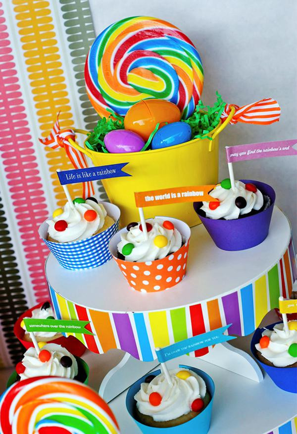 Easter Birthday Party Ideas For Boys
 Kara s Party Ideas Rainbow Easter Hop Girl Boy Colorful