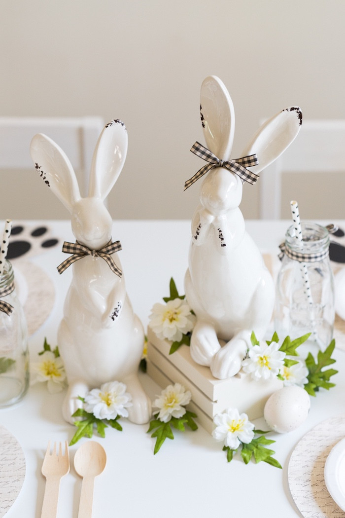 Easter Party Decor Ideas
 Kara s Party Ideas Monochromatic Easter Party