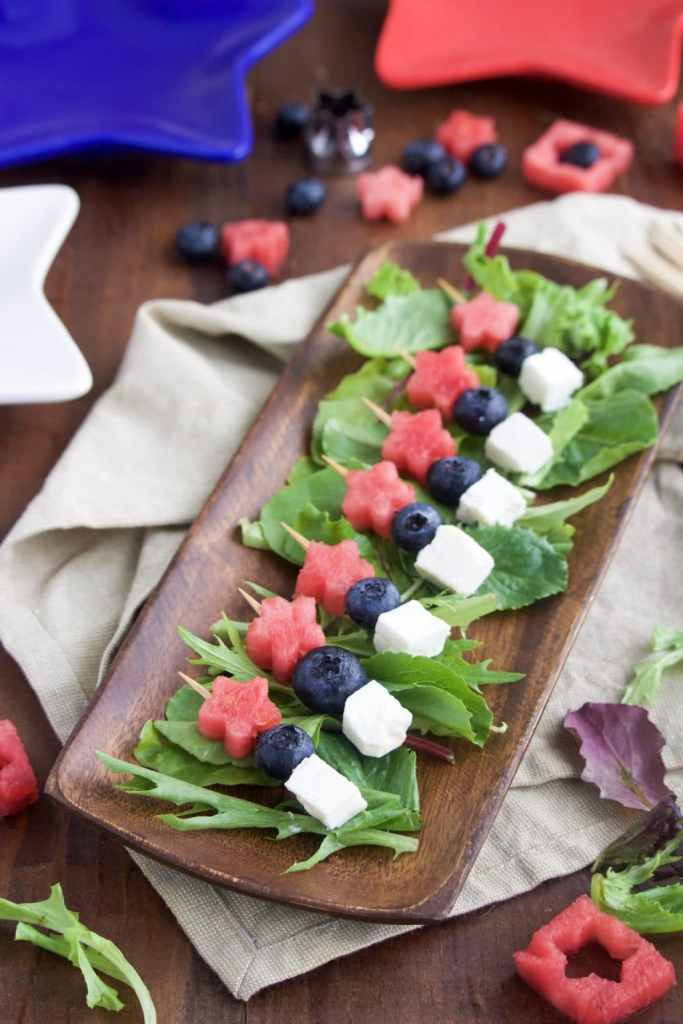 Easy 4Th Of July Appetizers
 5 Minute 4th of July Appetizer Star Spangled Skewers