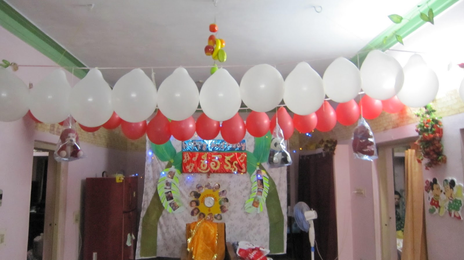 Easy Birthday Decorations
 Make your own home made crafts Happy Birthday decoration