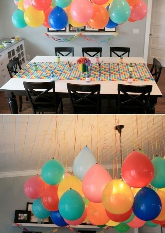 Easy Birthday Decorations
 Balloon Decoration Ideas