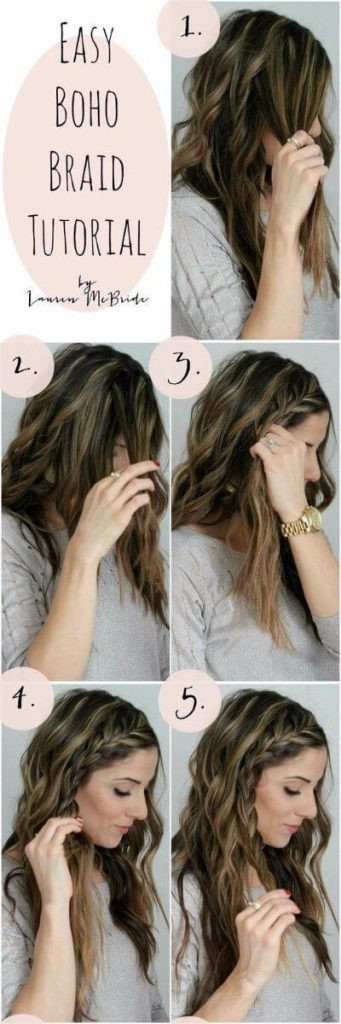 Easy Boho Hairstyles
 50 Incredibly Easy Hairstyles for School to Save You Time
