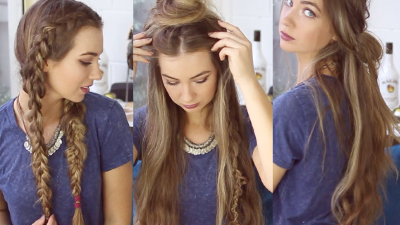 Easy Boho Hairstyles
 3 QUICK AND EASY BOHO HAIRSTYLES Cute Heatless