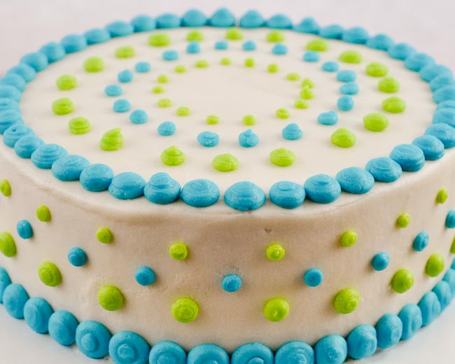 Easy Cake Decorating Ideas For Baby Shower
 Beki Cook s Cake Blog Polka Dot Baby Shower Cake