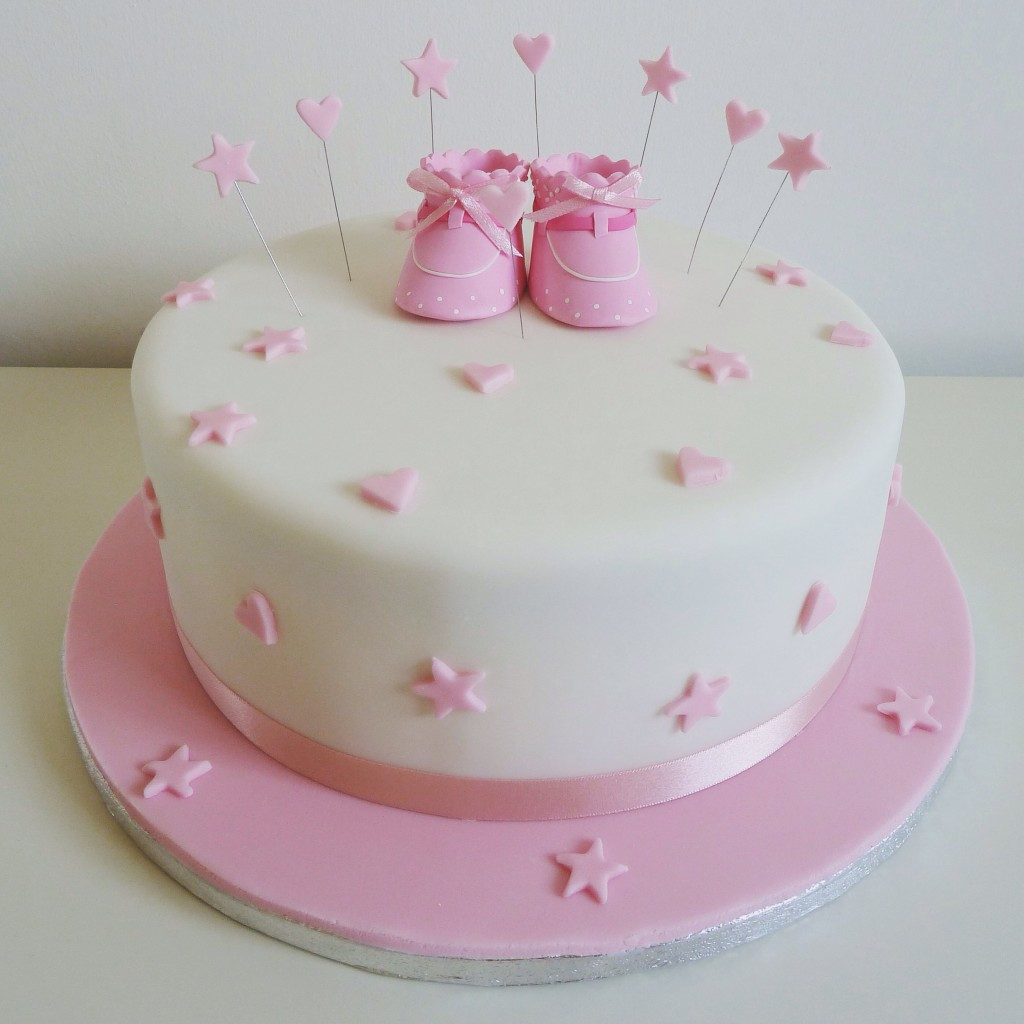 Easy Cake Decorating Ideas For Baby Shower
 Girls Baby Shower Cakes By Siobhan Cakes By Siobhan