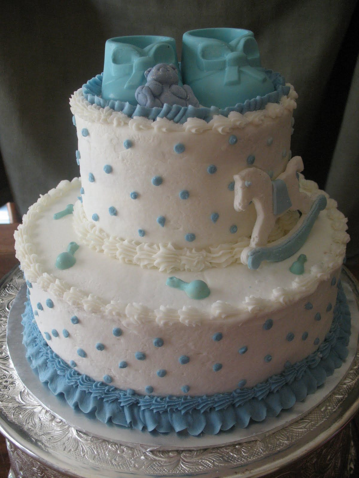 Easy Cake Decorating Ideas For Baby Shower
 BUTTER CREAM BABYSHOWWER CAKES