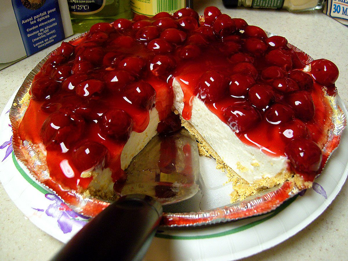 Easy Cherry Cheesecake Recipe
 My Cherry Cheesecake “Secret recipe”
