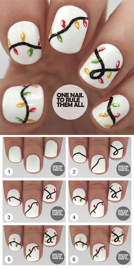 Easy Christmas Nail Designs Step By Step
 18 Easy Step By Step Christmas Nail Art Tutorials For
